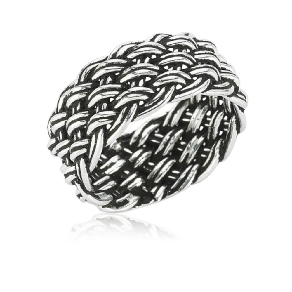 925 Sterling Silver CRAFT KNITTING MESH Men's - Picture 5 of 8